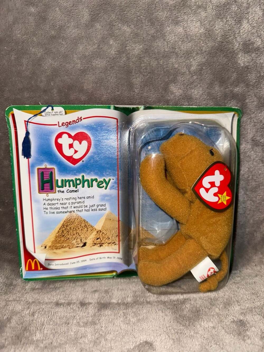 Ty Teenie Beanie Baby Legends 2000 Humphrey the Camel McDonald's Exclusive